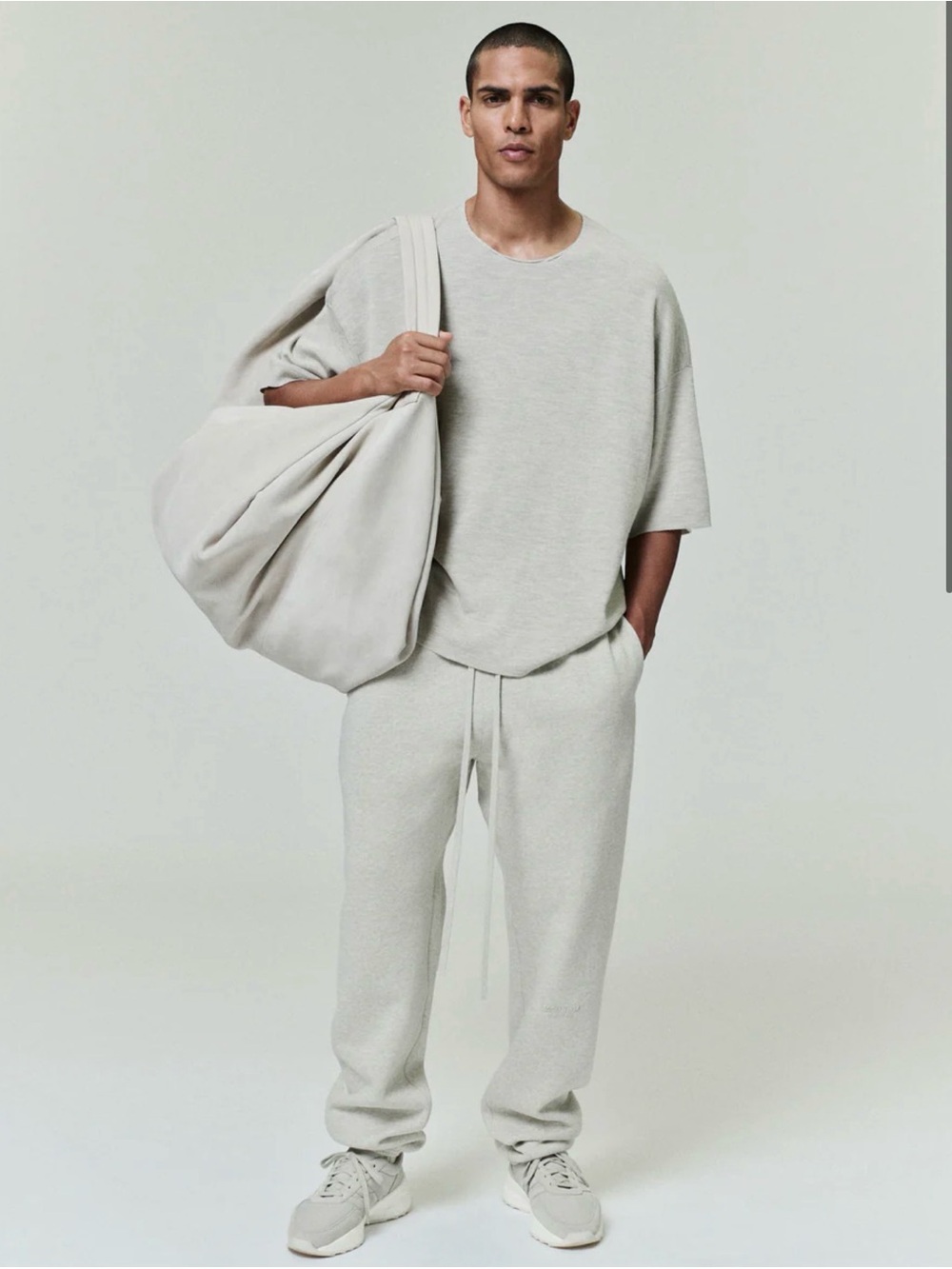 ESSENTIALS Vintage Fleece Sweatpant Size:XS Color: Oatmeal Heather